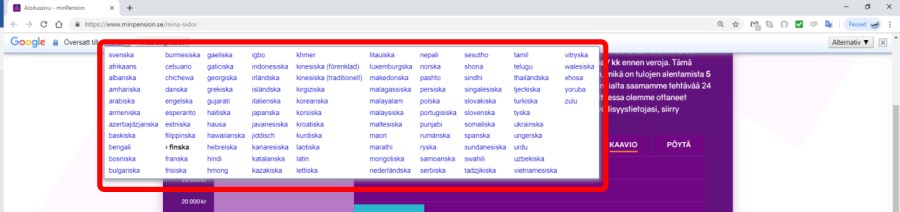 Välj det språk du vill översätta till
